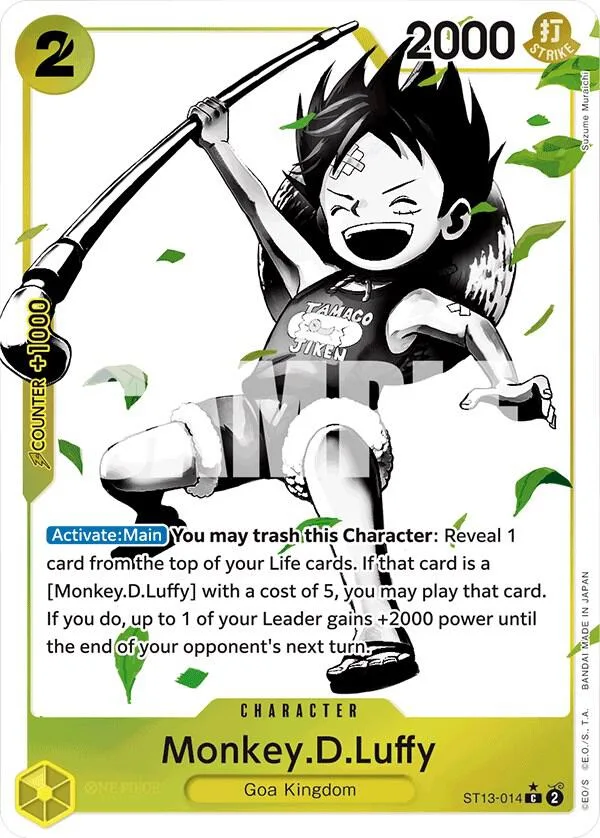 Monkey.D.Luffy (Parallel) card front