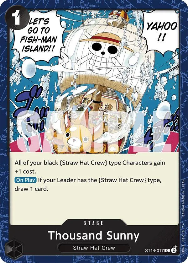 Thousand Sunny card front