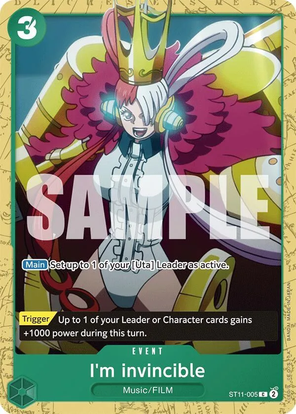 I'm invincible card front
