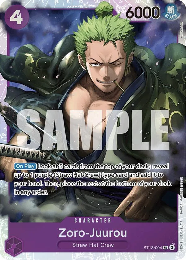 Zoro-Juurou card front