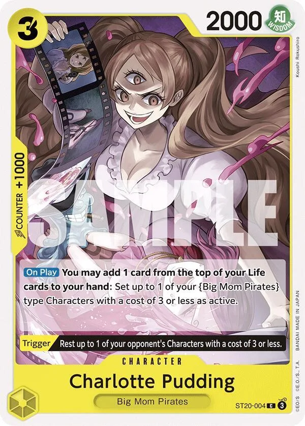 Charlotte Pudding card front
