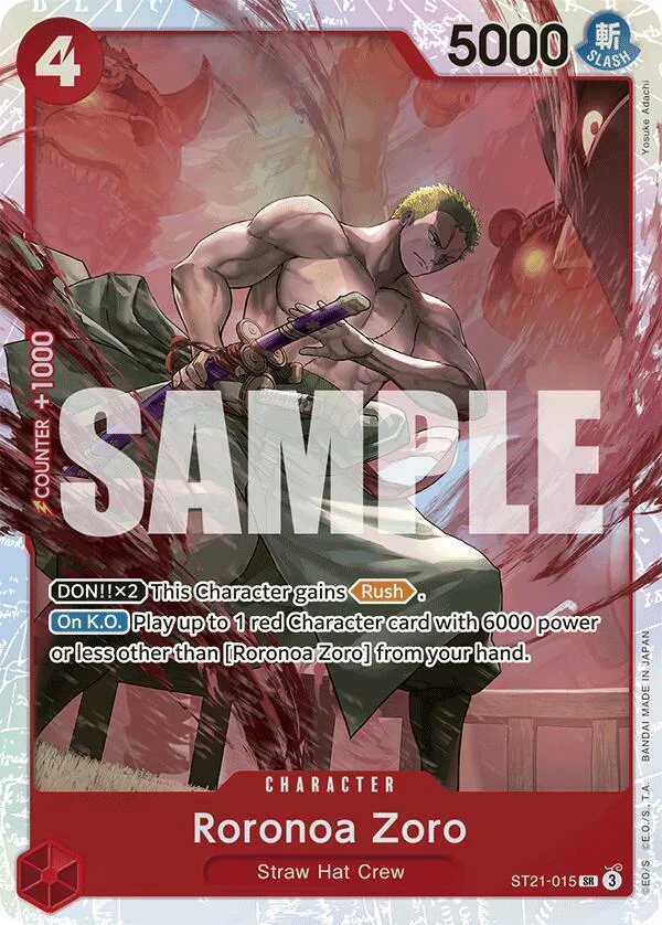 Roronoa Zoro card front