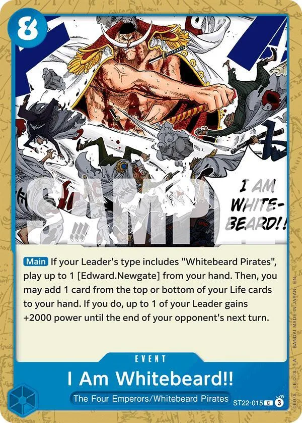 I Am Whitebeard!! card front