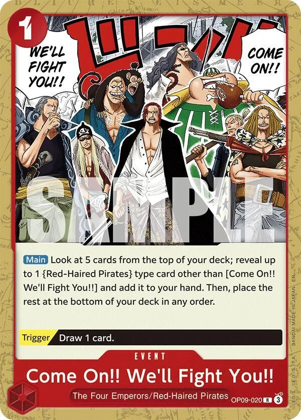 Come On!! We'll Fight You!! card front