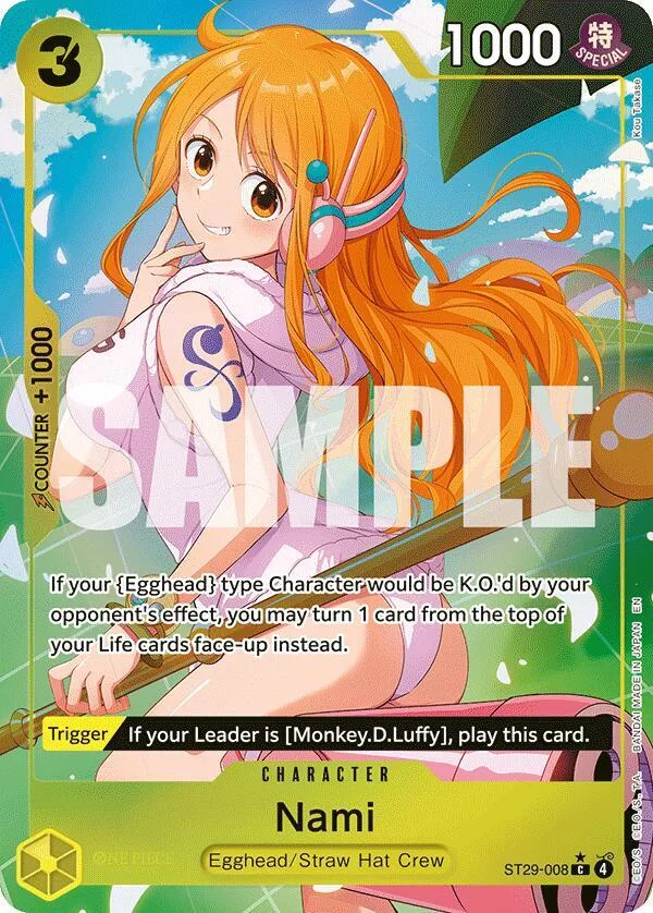 Nami (Full Art) card front