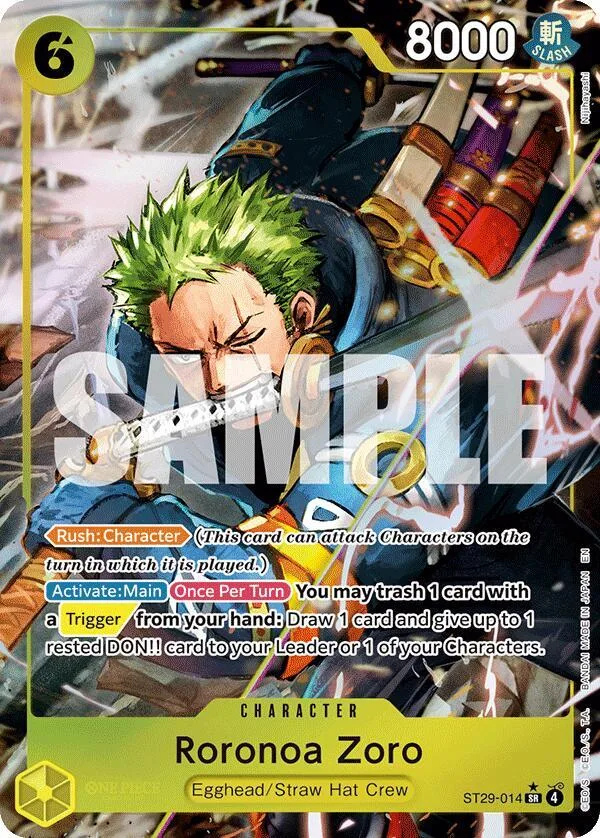 Roronoa Zoro (Full Art) card front