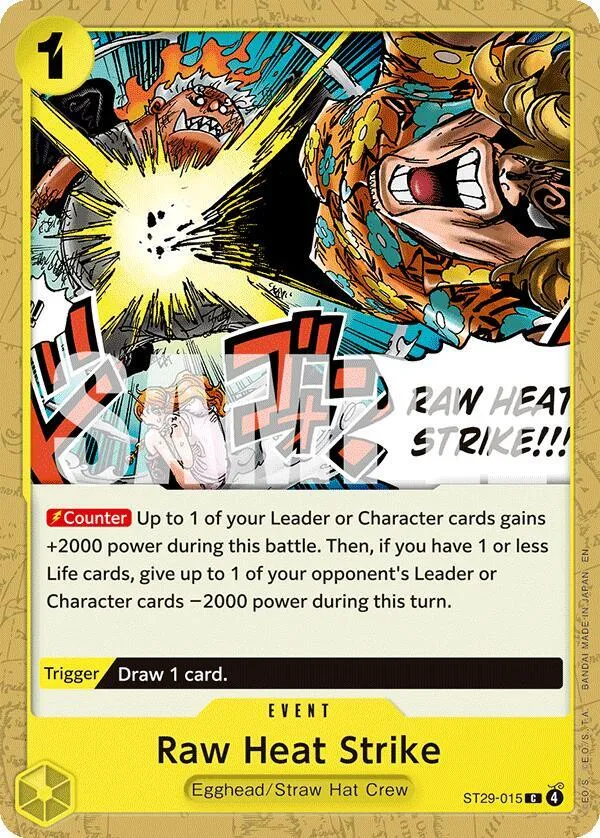 Raw Heat Strike card front