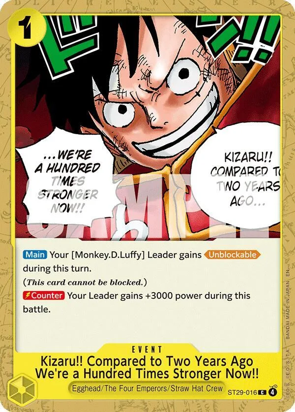 Kizaru!! Compared to Two Years Ago We're a Hundred Times Stronger Now!! card front
