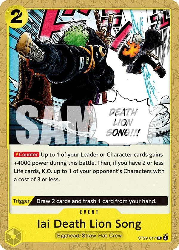 Iai Death Lion Song card front