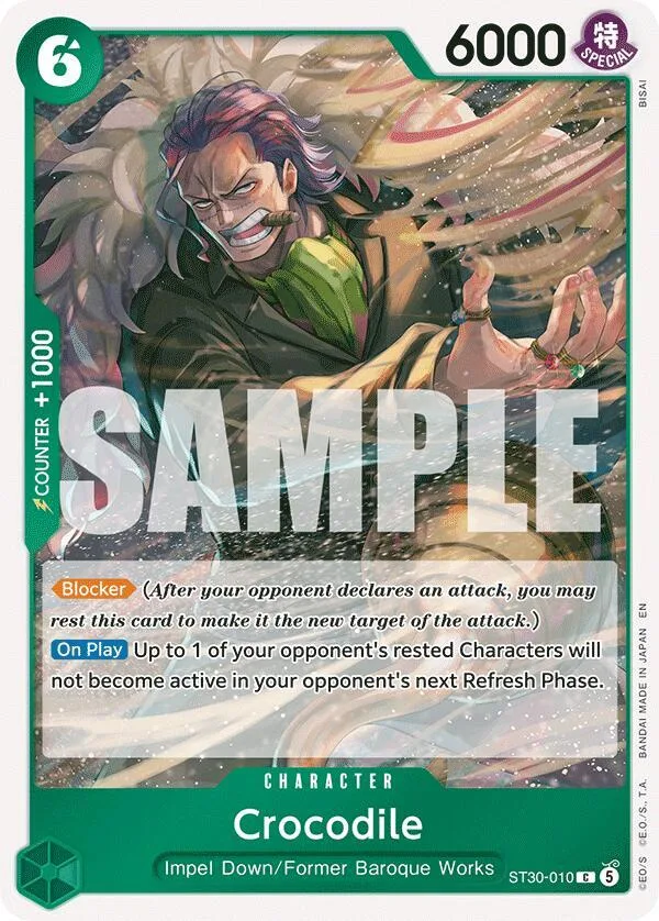 Crocodile card front
