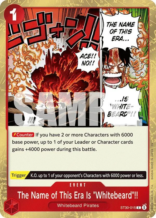 The Name of This Era Is "Whitebeard"!! card front
