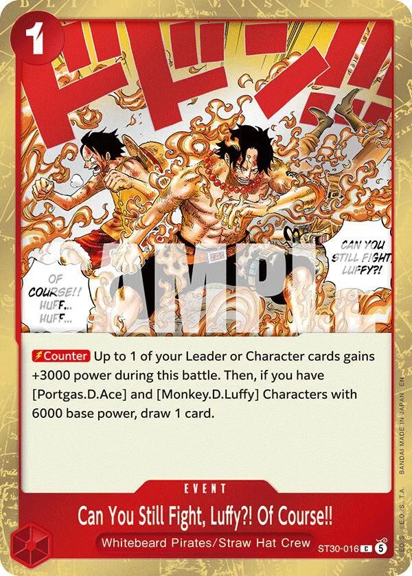Can You Still Fight, Luffy?! Of Course!! card front