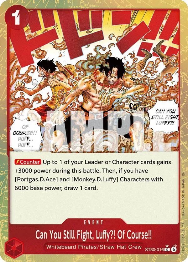 Can You Still Fight, Luffy?! Of Course!! (Parallel) card front