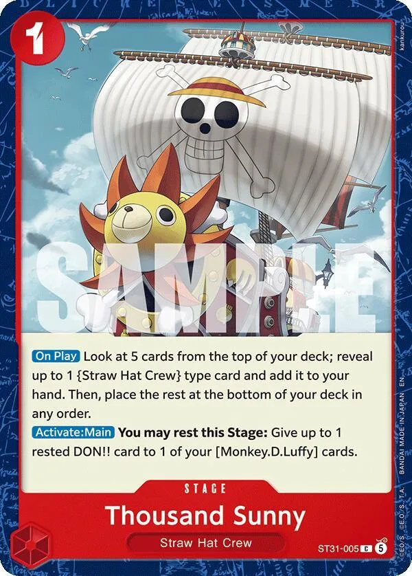 Thousand Sunny card front