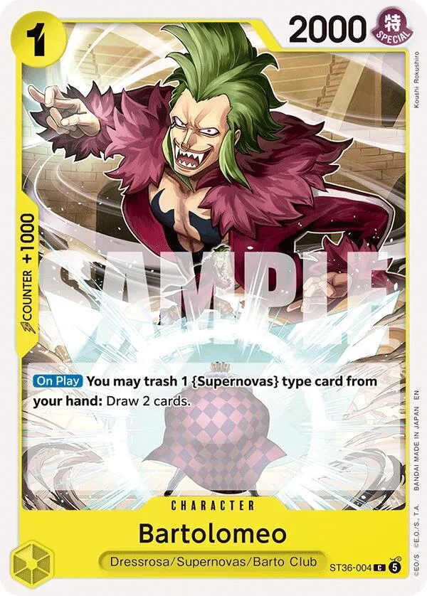 Bartolomeo card front