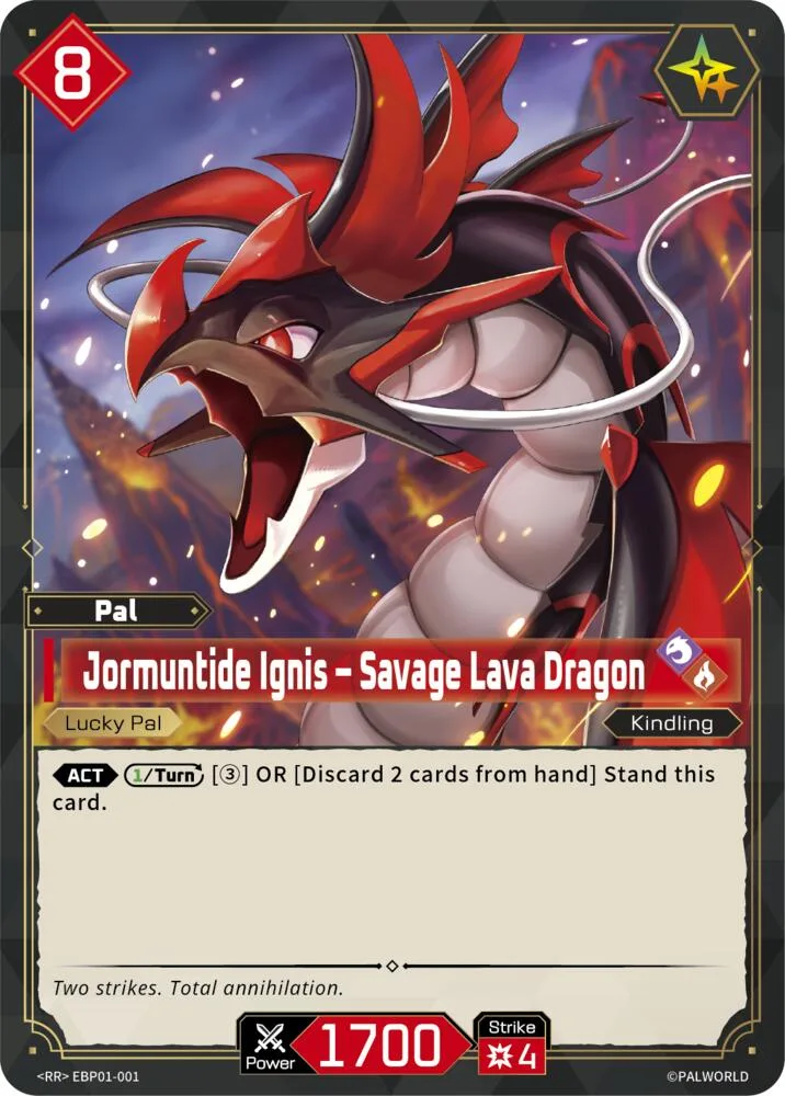 Jormuntide Ignis - Savage Lava Dragon card front