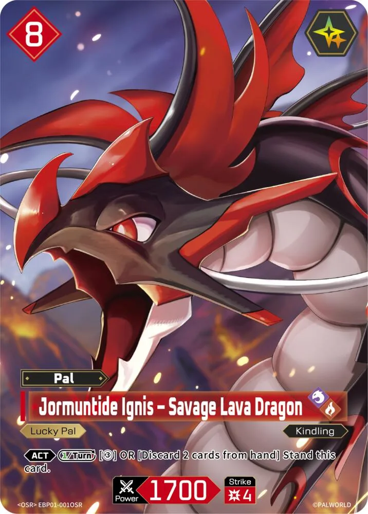 Jormuntide Ignis - Savage Lava Dragon (OSR) card front