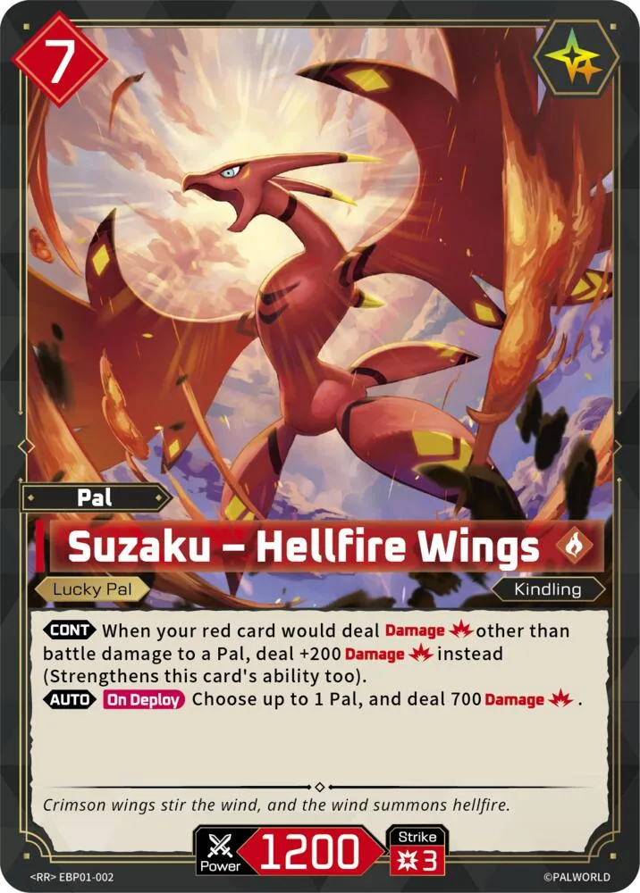 Suzaku - Hellfire Wings card front