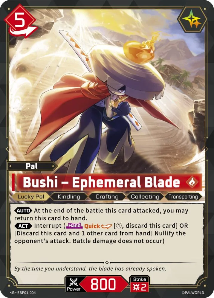 Bushi - Ephemeral Blade card front