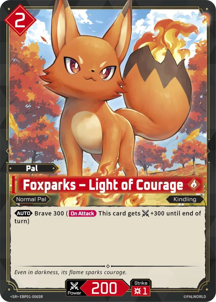 Foxparks - Light of Courage (SR) card front