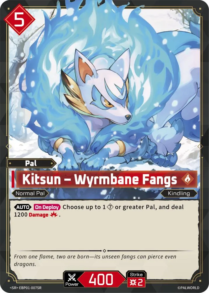 Kitsun - Wyrmbane Fangs (SR) card front