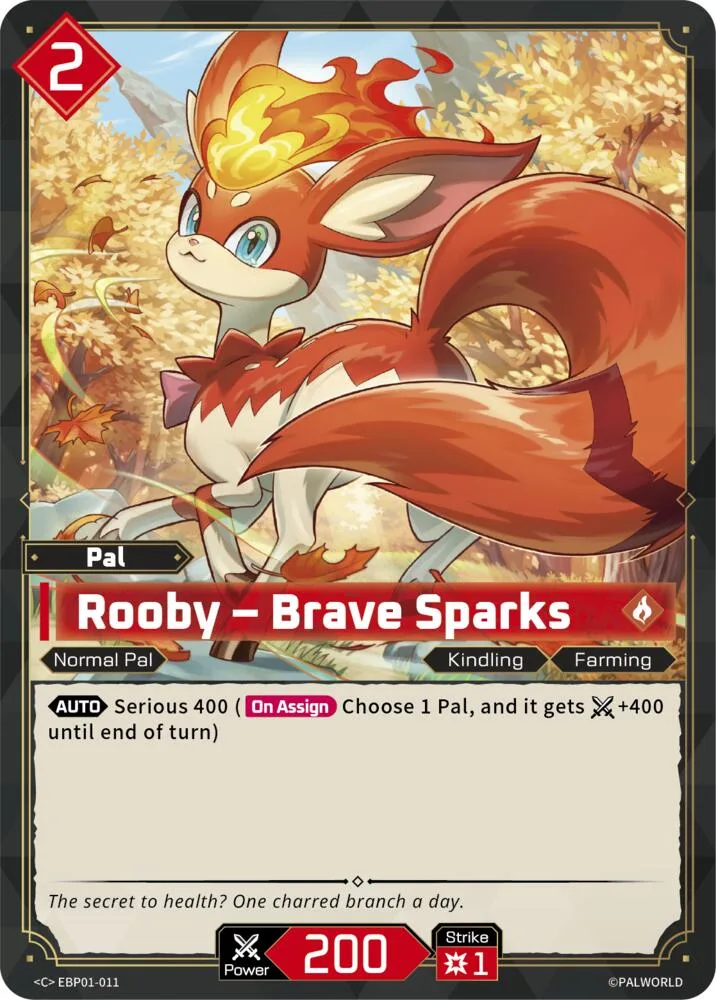 Rooby - Brave Sparks card front