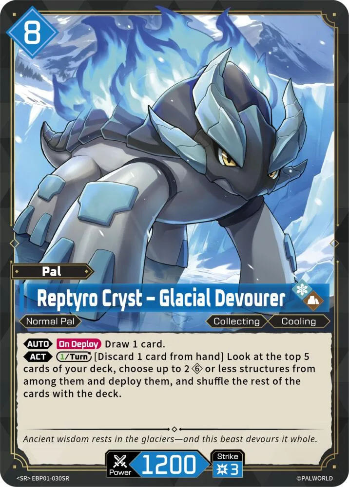 Reptyro Cryst - Glacial Devourer (SR) card front