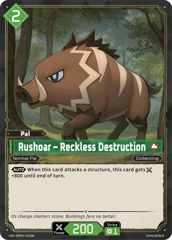 Rushoar - Reckless Destruction (SR) card front