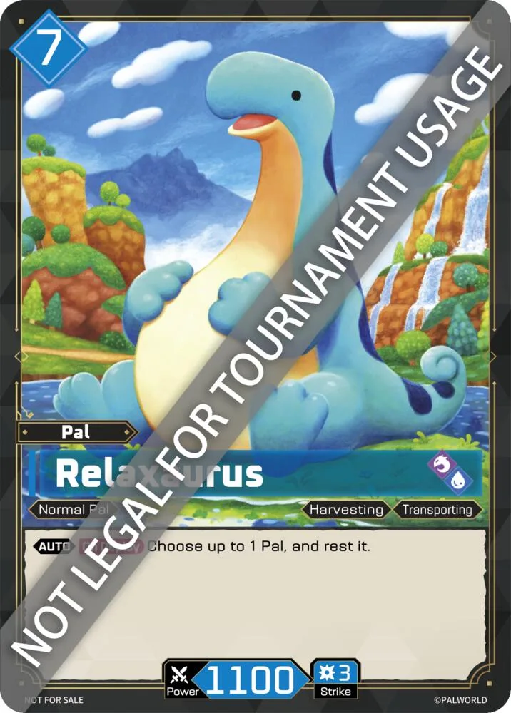 Relaxaurus card front