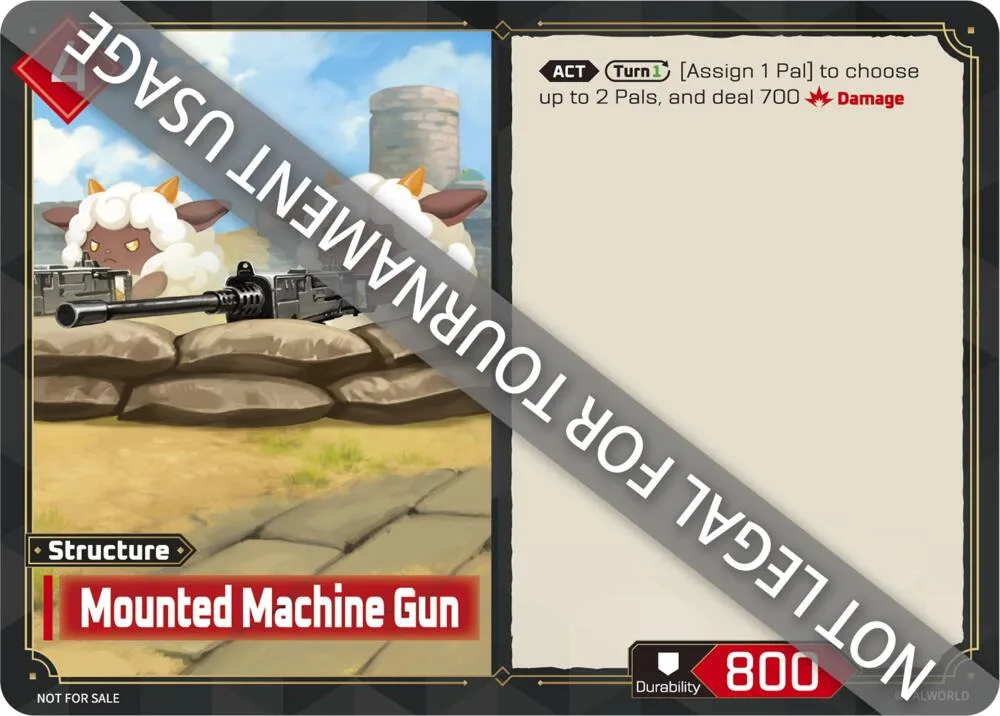 Mounted Machine Gun card front