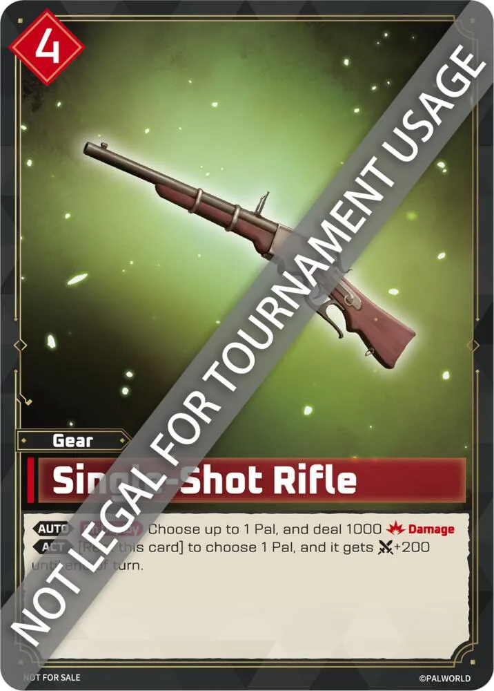 Single-Shot Rifle card front