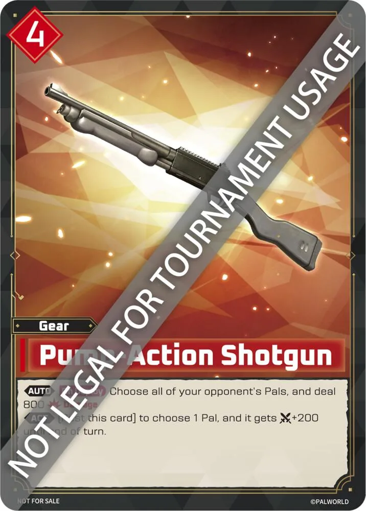 Pump-Action Shotgun card front