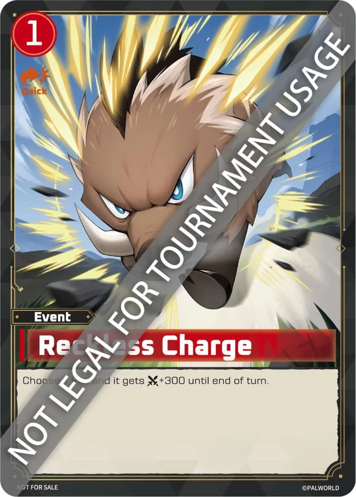 Reckless Charge card front