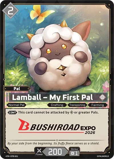 Lamball - My First Pal (Bushiroad EXPO 2026) card front