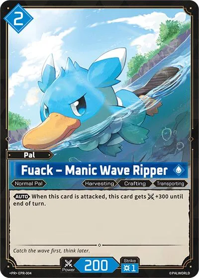 Fuack - Manic Wave Ripper card front
