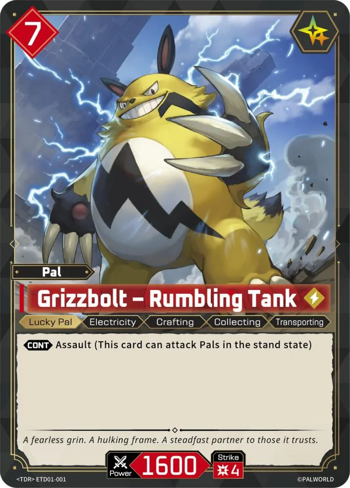Grizzbolt - Rumbling Tank card front