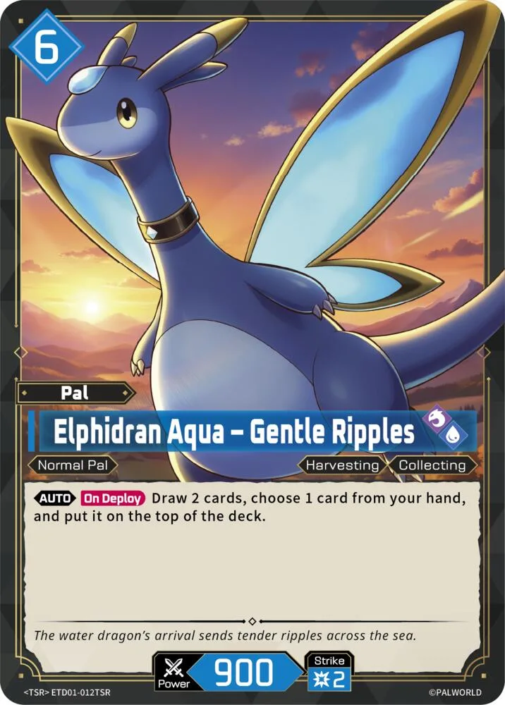 Elphidran Aqua - Gentle Ripples (TSR) card front