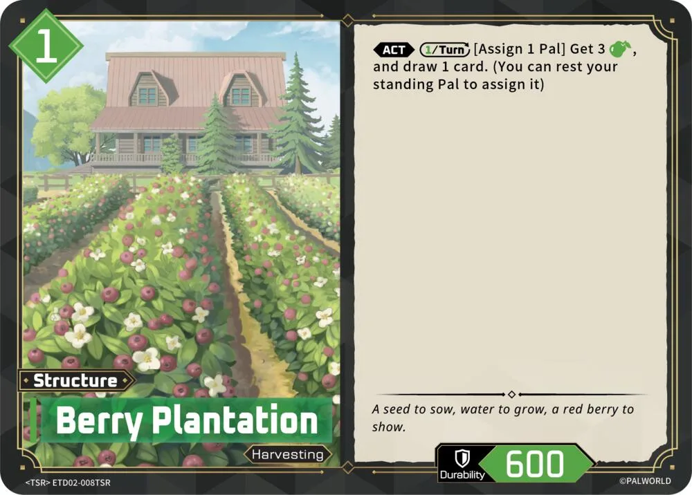 Berry Plantation (TSR) card front