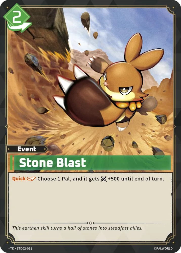 Stone Blast card front