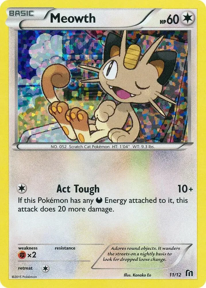 Meowth card front