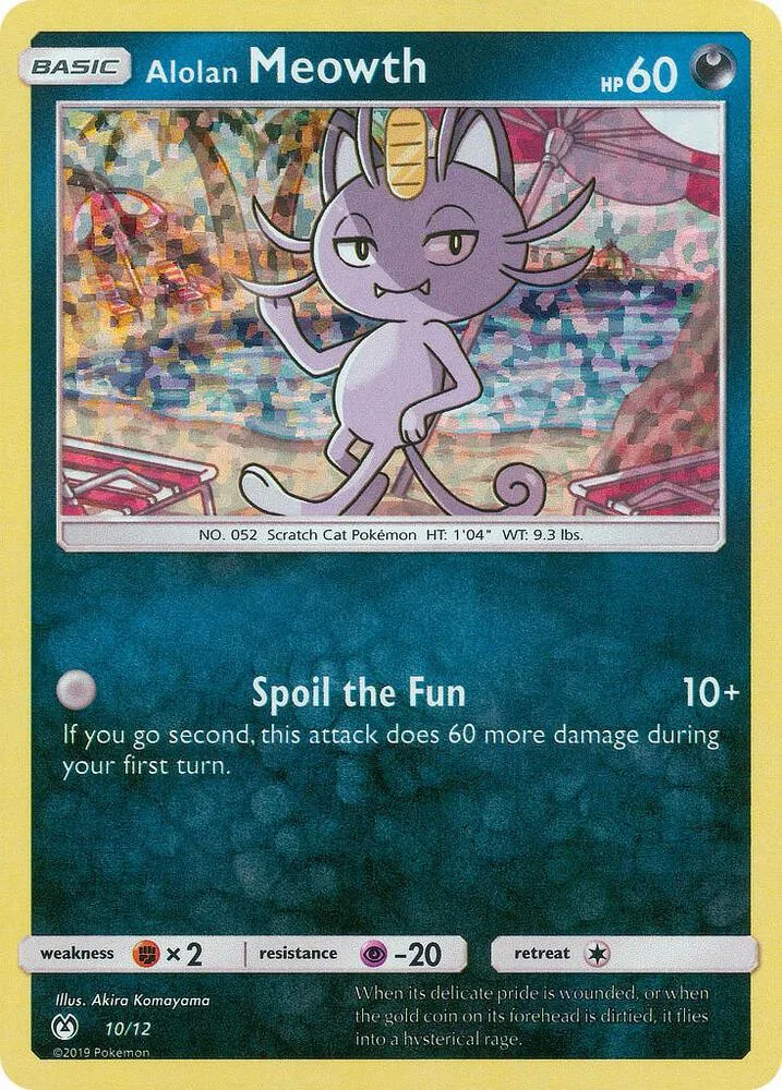 Alolan Meowth card front