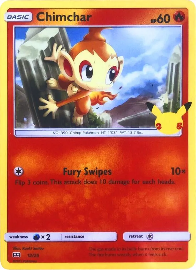 Chimchar card front