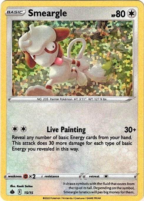 Smeargle card front