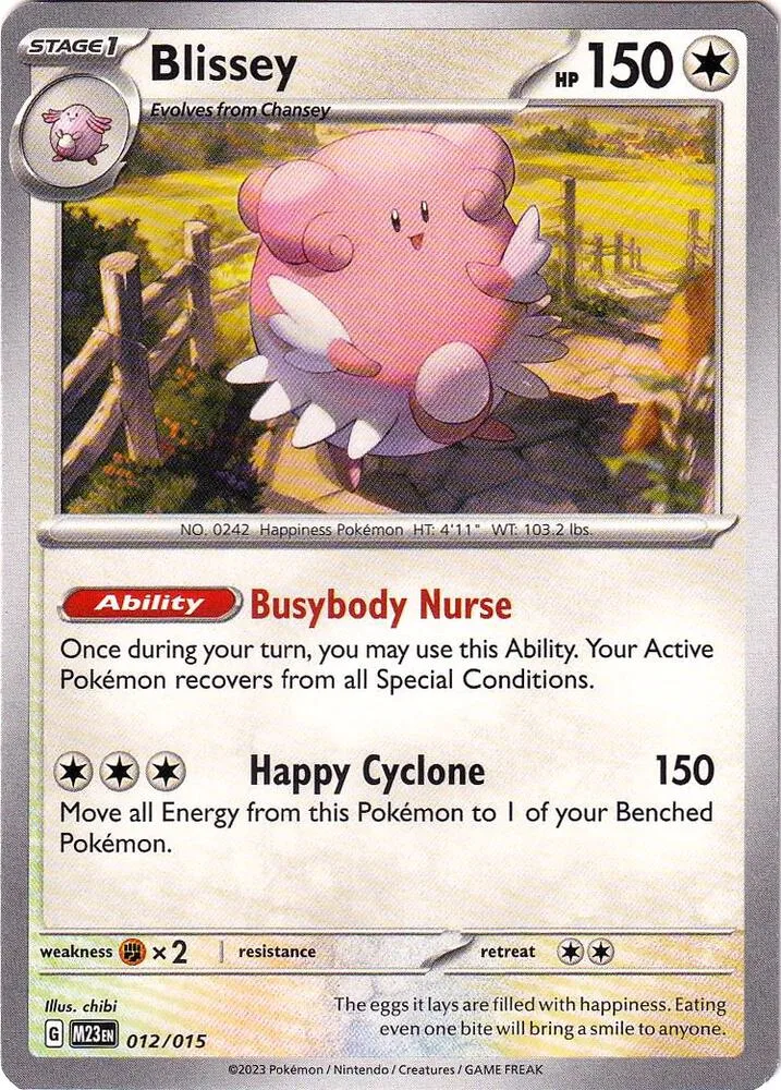 Blissey card front