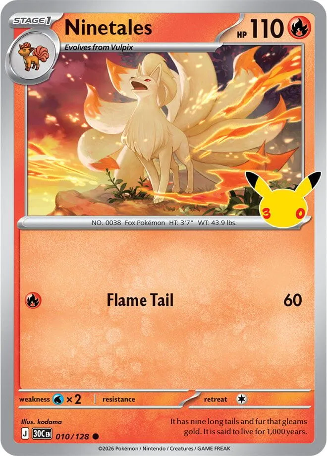 Ninetales card front