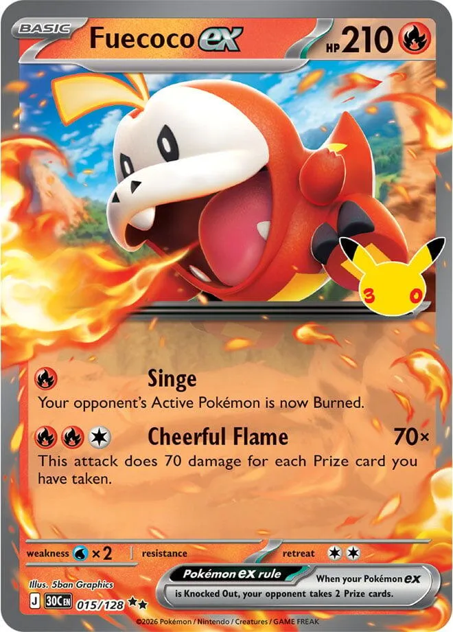 Fuecoco ex card front