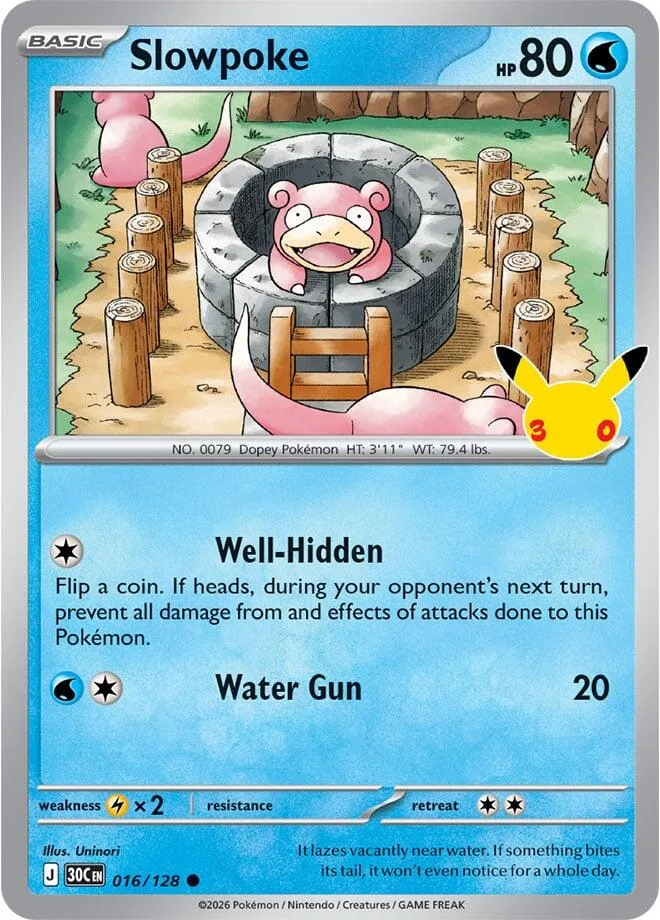 Slowpoke card front