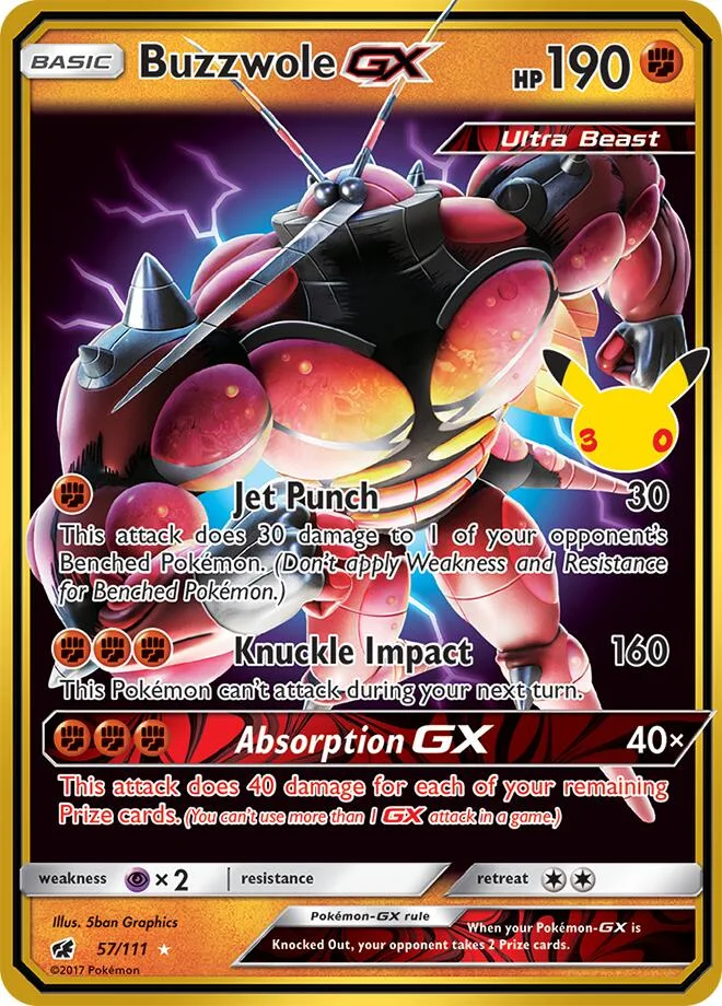 Buzzwole GX card front