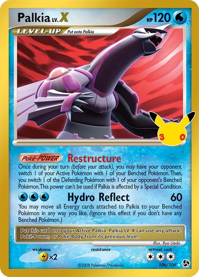 Palkia LV.X card front