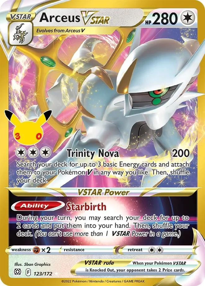 Arceus VSTAR card front
